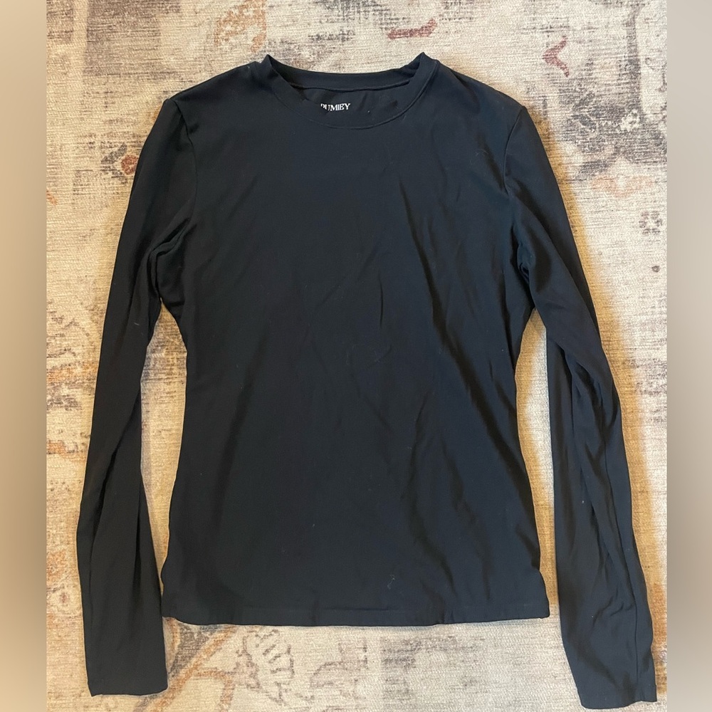 Pumiey long sleeve double lined smooth stretch shirt
